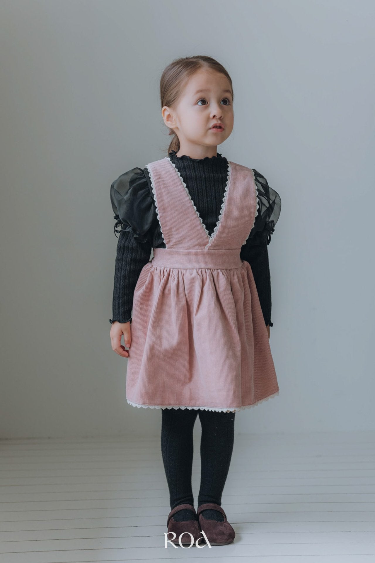 ［ROA］Lace suspender one-piece