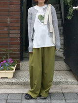 ［digreen］Wiggly rib cardigan (mom)