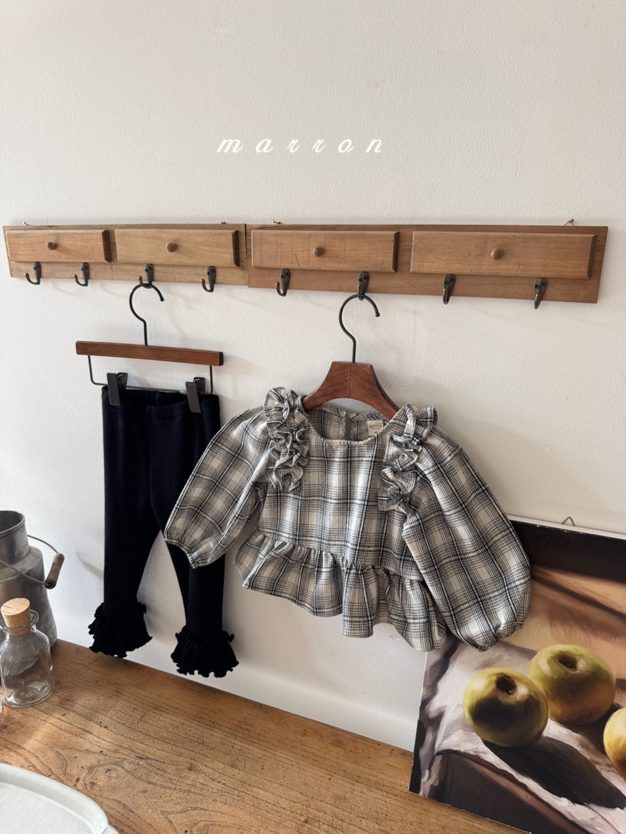 ［marron］Mono frill blouse
