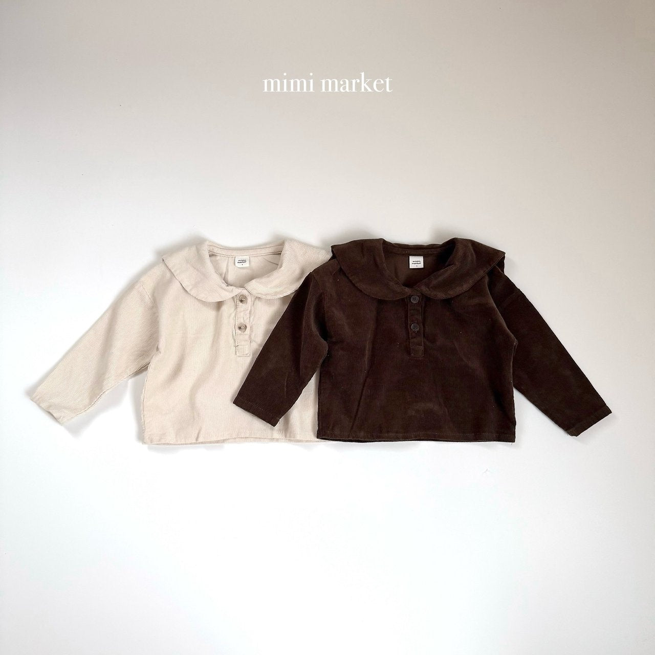 [mimi market] Corduroy sailor blouse