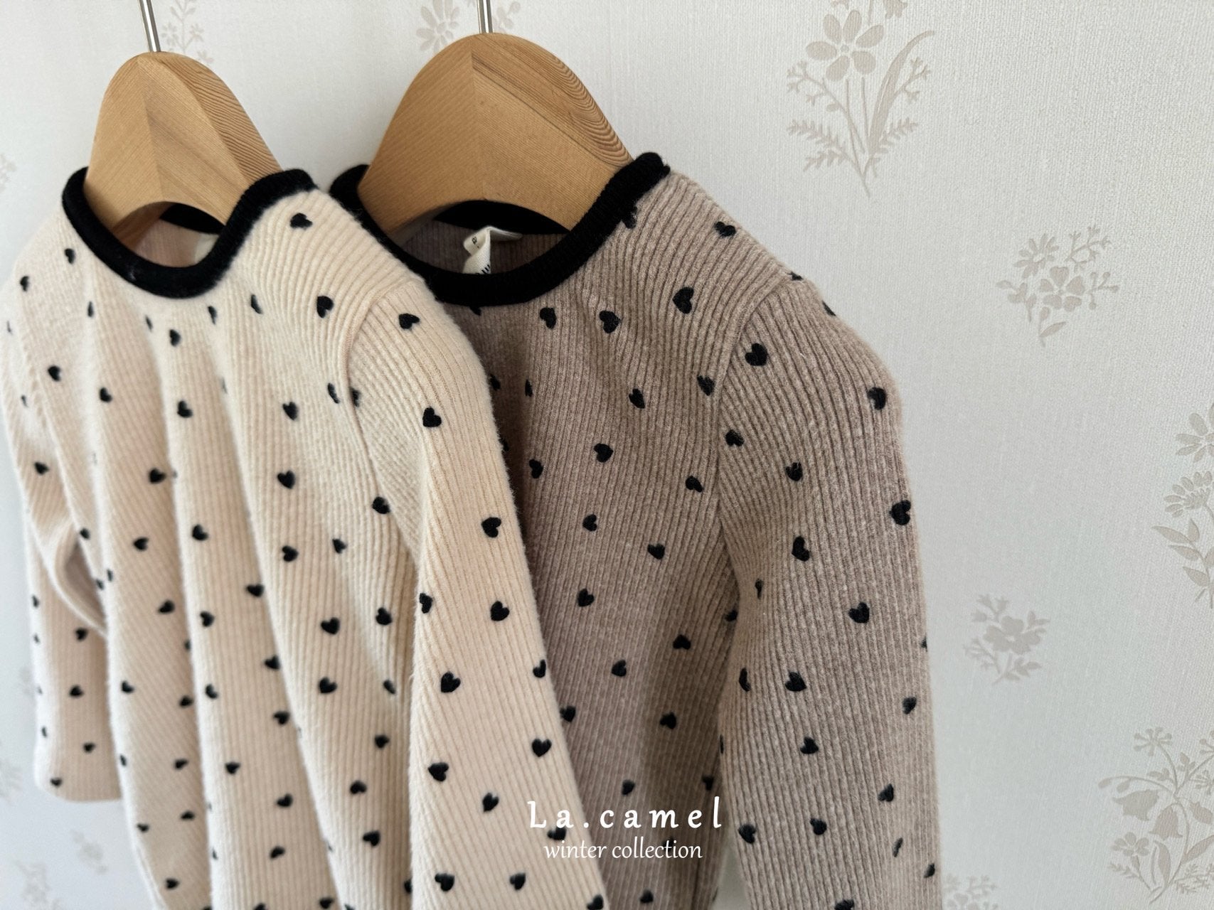 ［La.camel］Heart warm tee