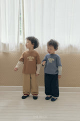 ［The beige］Layered Sleeve Tee