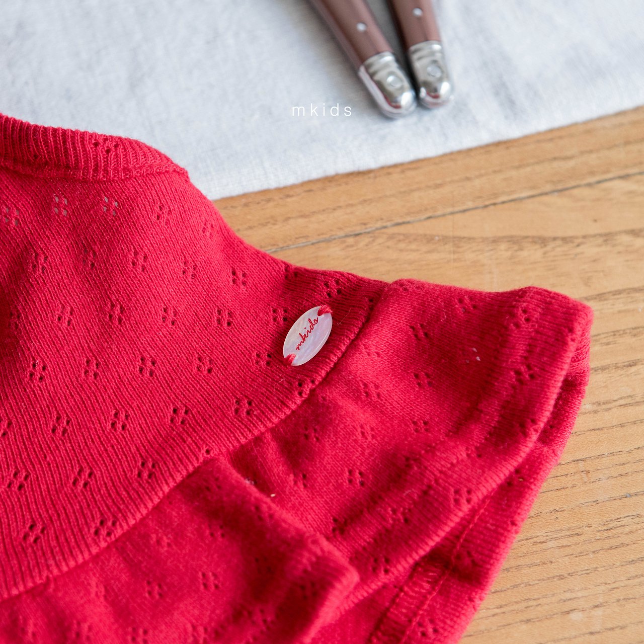 ［mkids］Eyelet halter bustier