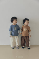 ［The beige］Layered Sleeve Tee