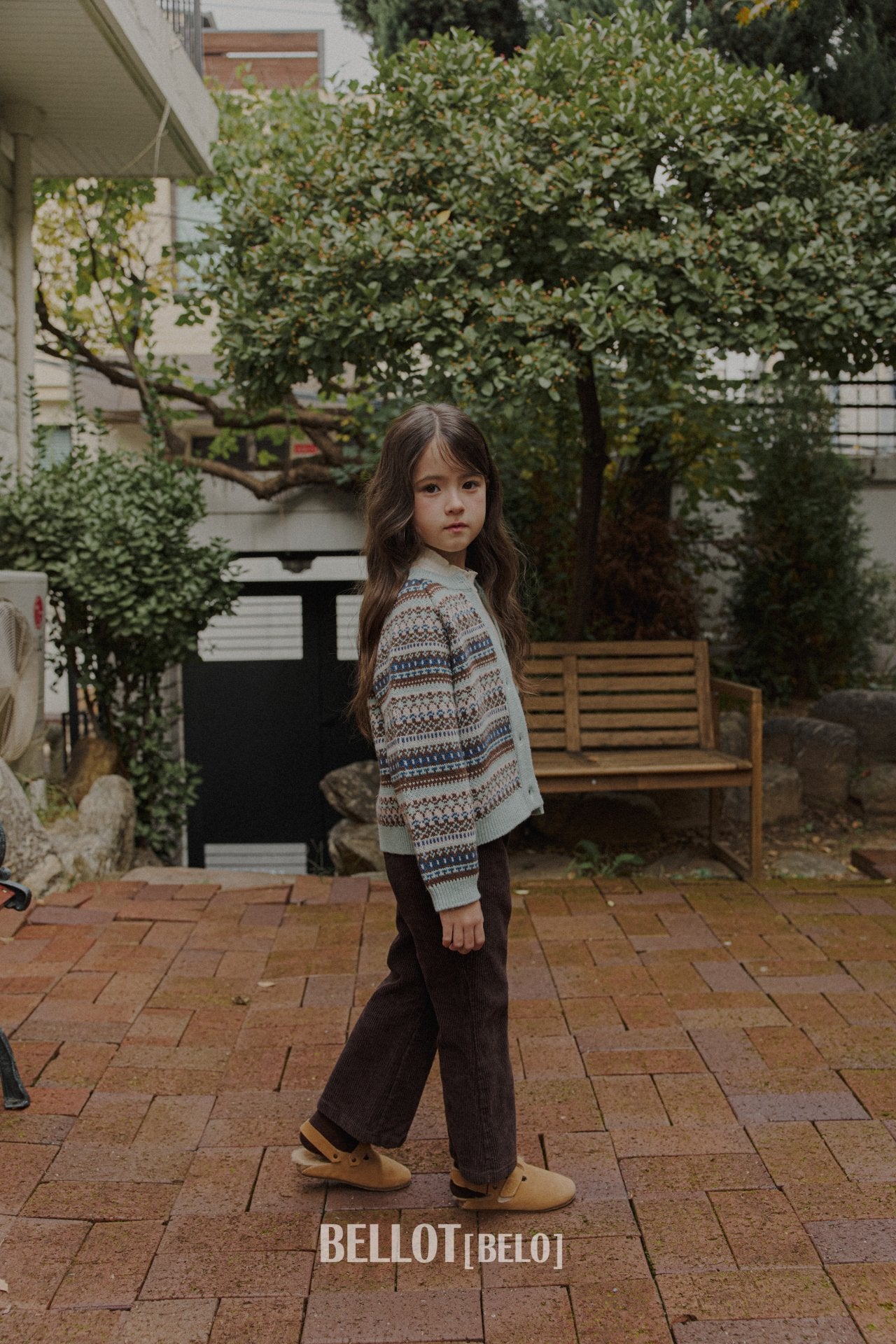 ［BELLOT］Nordic cashmere cardigan (kids)