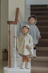 ［The beige］Poncho raincoat