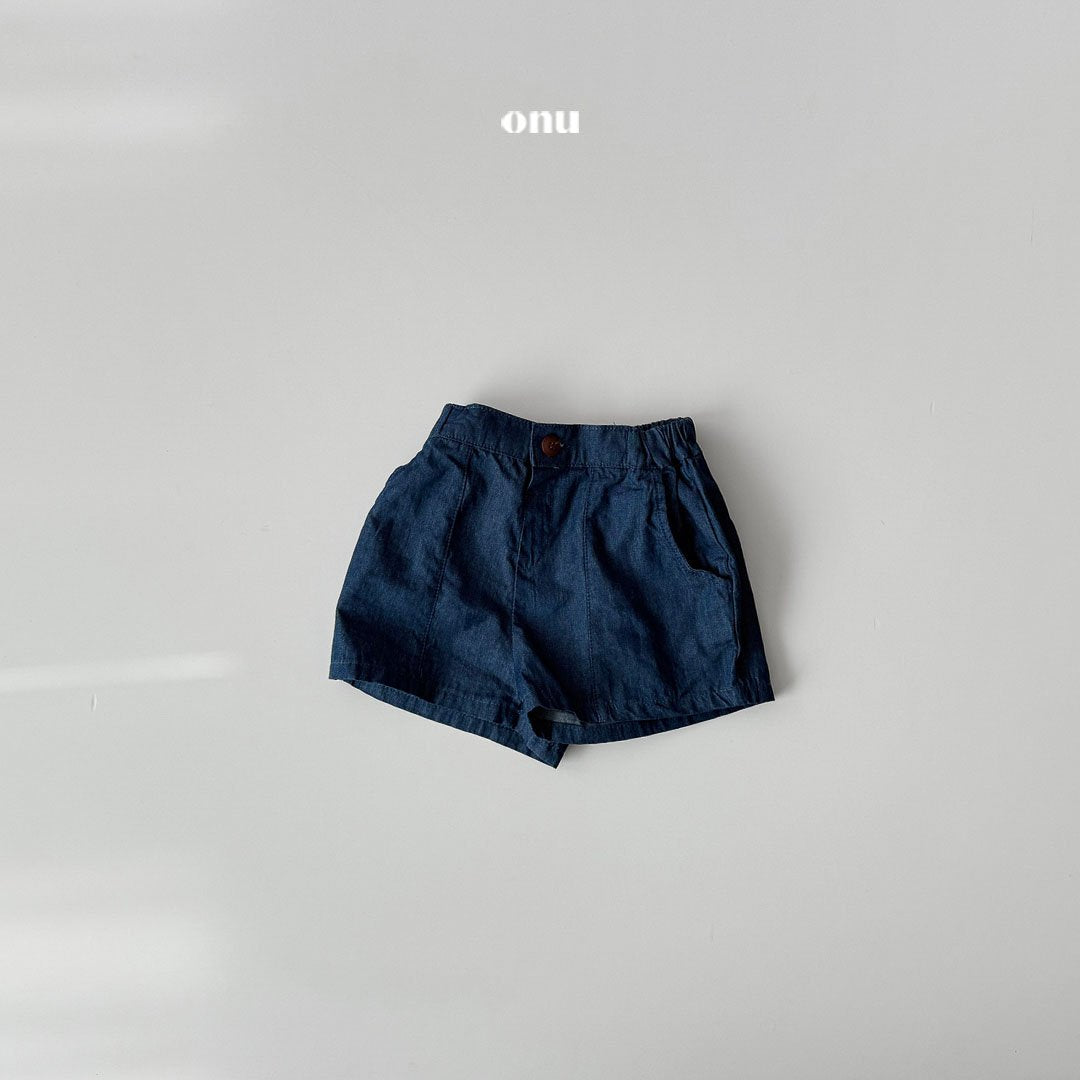 ［onu］Denim short pants