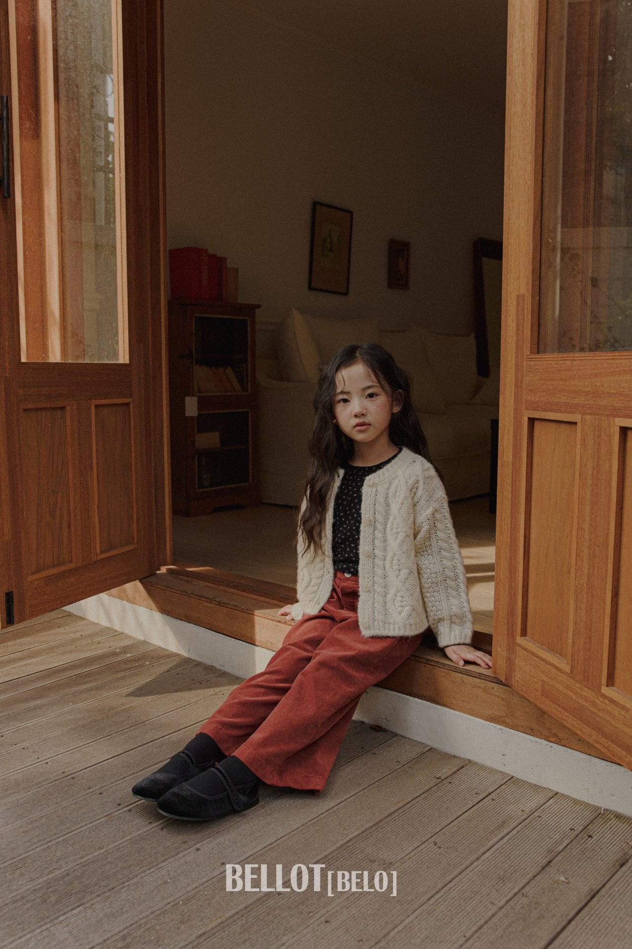 ［BELLOT］Alpha wool cardigan (kids)