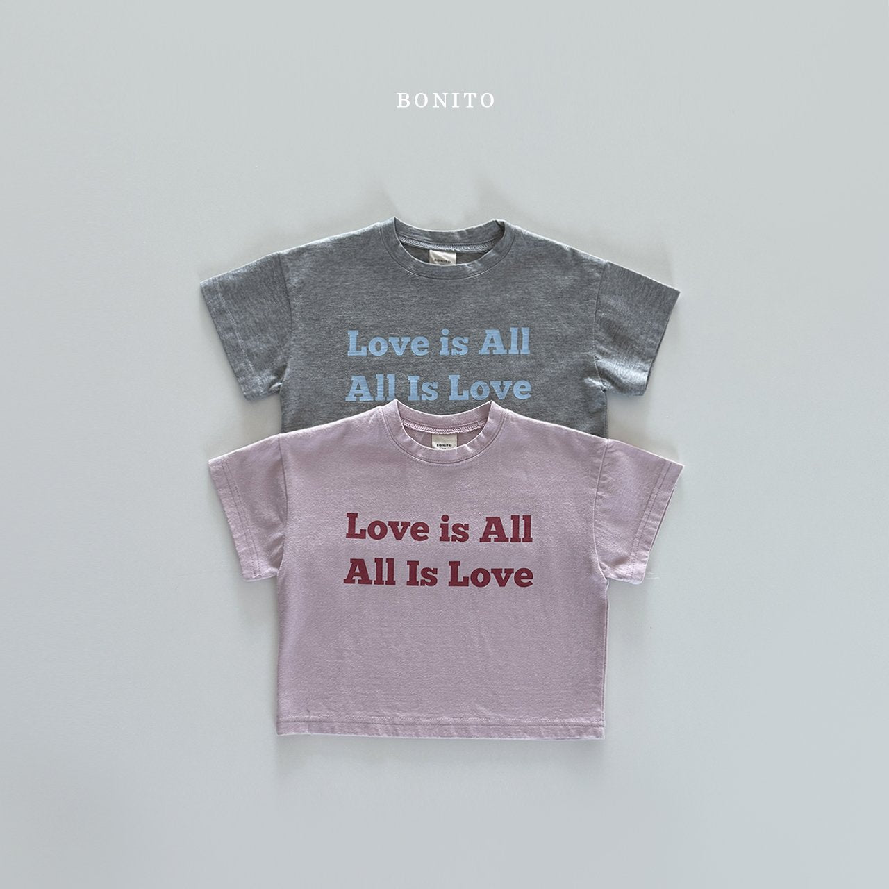［Bonito］Love is all tee (baby, kids, adult)