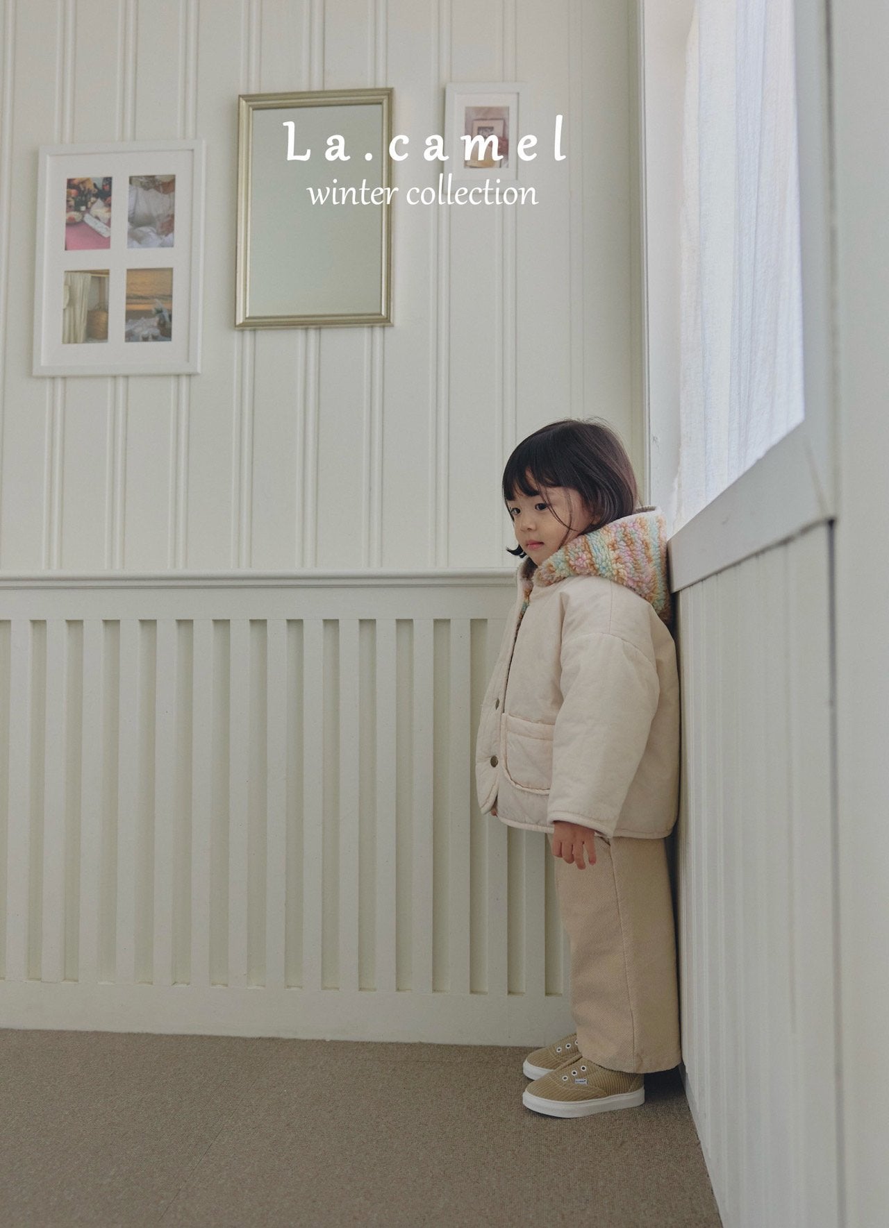 ［La.camel］Candy reversible padding jacket