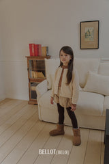［BELLOT］Curly alpaca cardigan (kids)