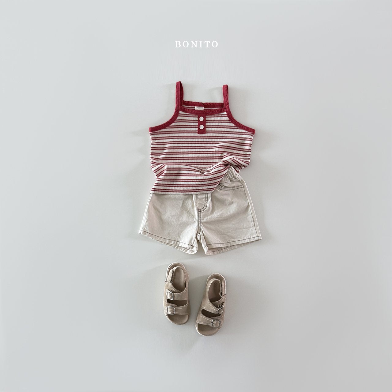 ［Bonito］Stripe sleeveless tee