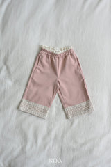 ［ROA］Lace wide pants
