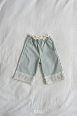 ［ROA］Lace wide pants