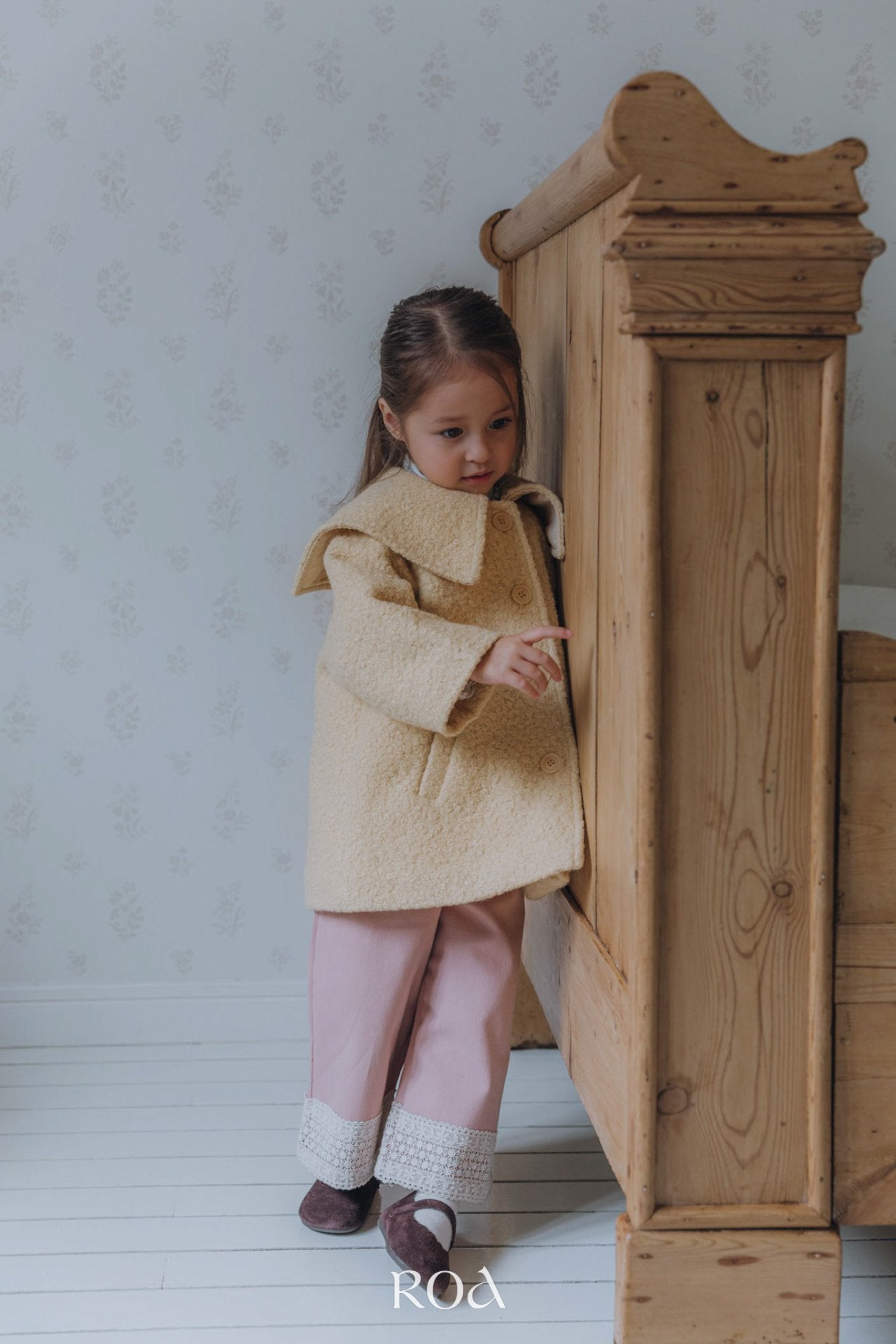 ［ROA］Lace wide pants