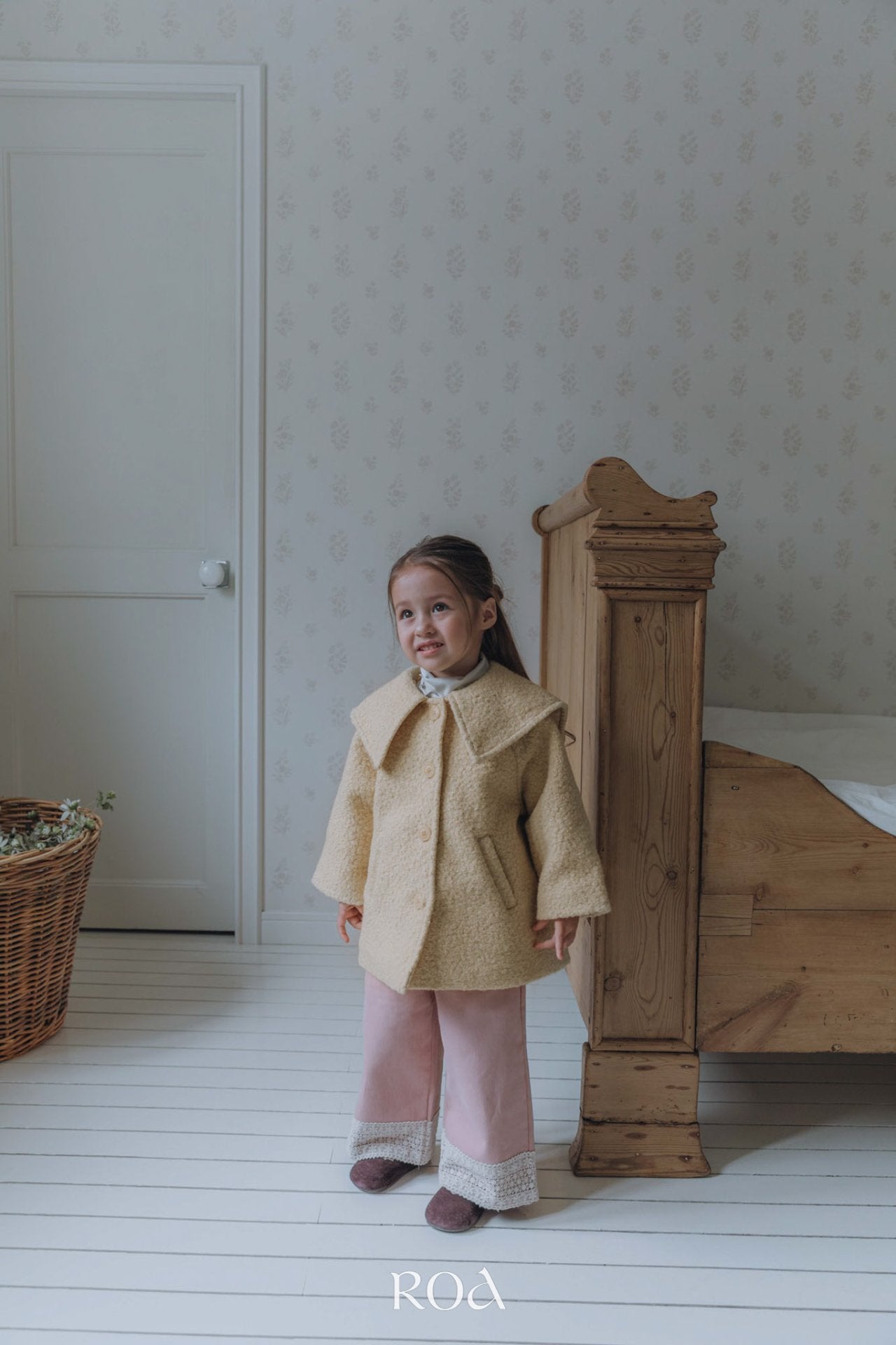 ［ROA］Lace wide pants