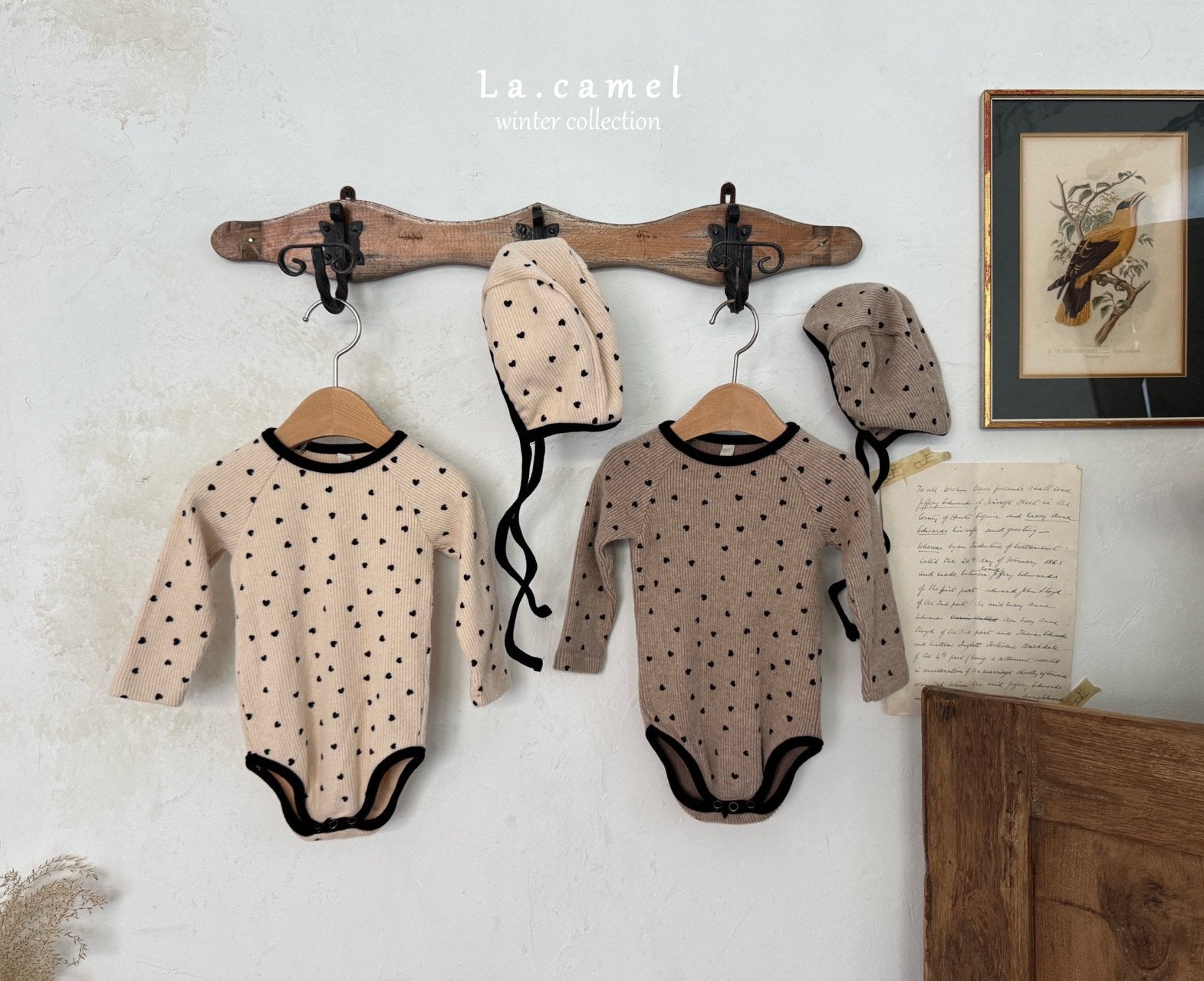 ［La.camel］Heart bonnet