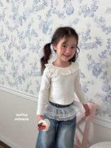 ［second moment］Frill collar rib tops