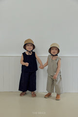 ［The beige］Linen wide pants