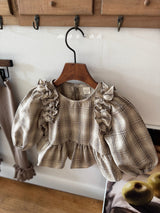 ［marron］Mono frill blouse