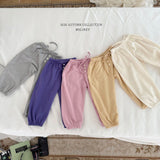 ［Melikey］Button color jogger pants