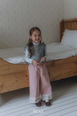 ［ROA］Lace wide pants