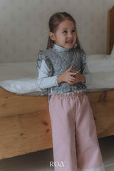 ［ROA］Lace wide pants