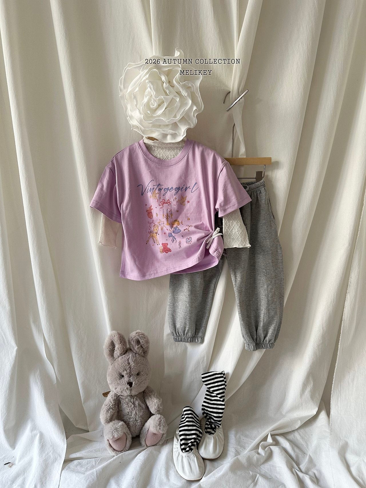 ［Melikey］Button color jogger pants