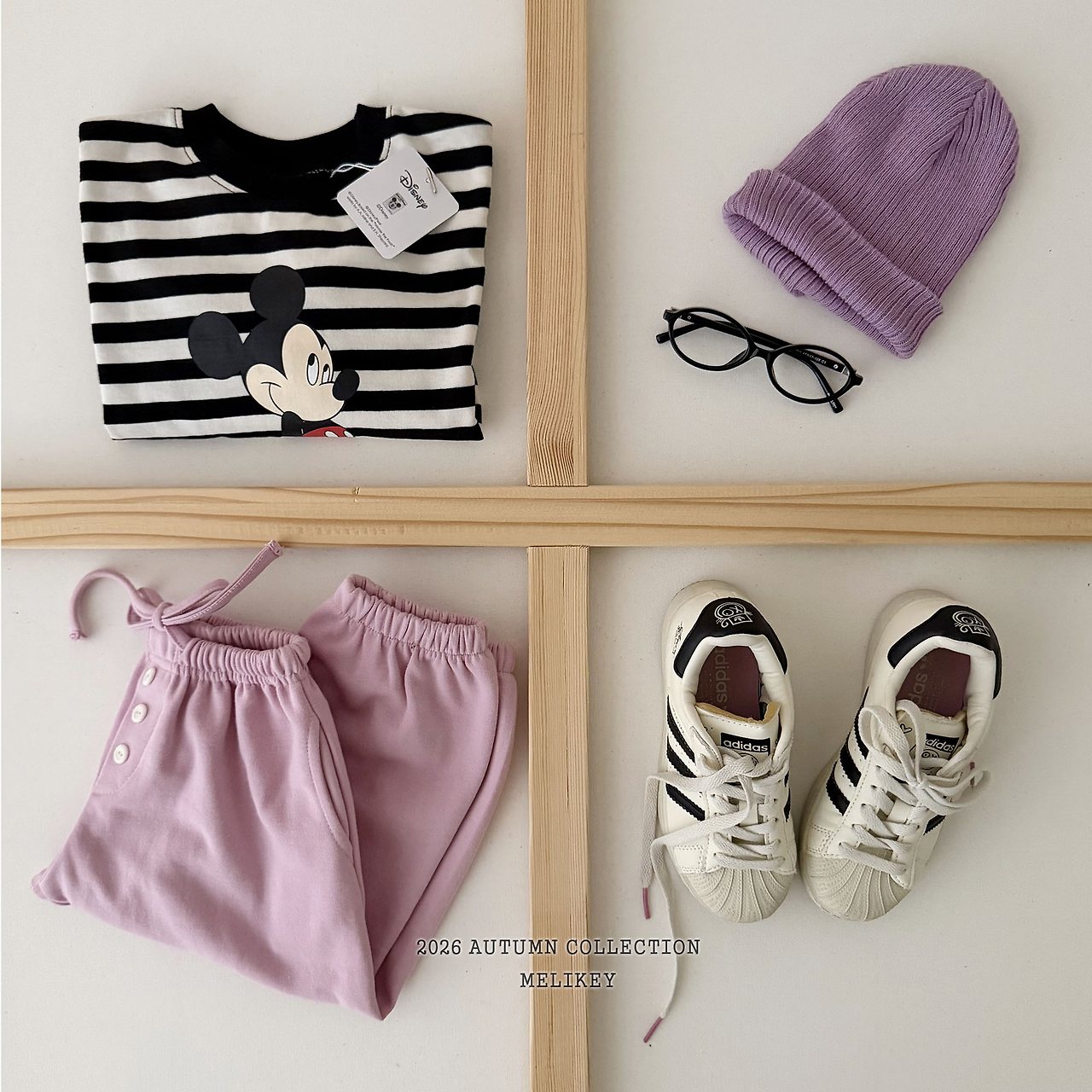 ［Melikey］Button color jogger pants