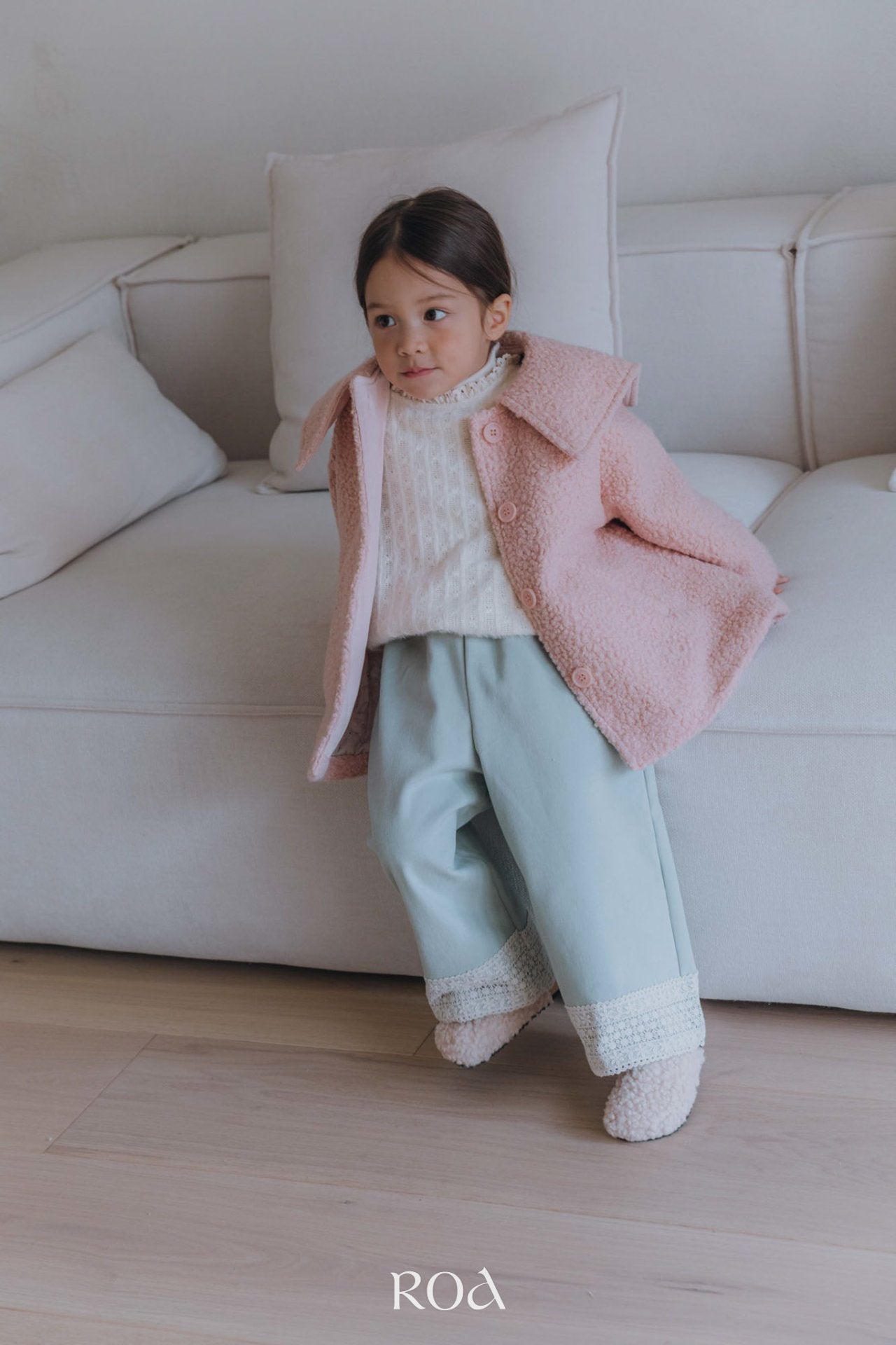 ［ROA］Lace wide pants