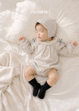 ［valubebe］Flower ribbon rompers