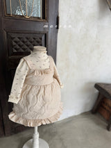 ［marron］Quilting frill one-piece