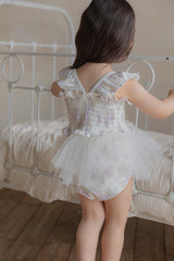 ［OREN］Flora tulle swim wear