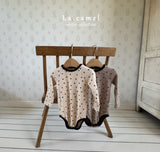 ［La.camel］Heart warm rompers