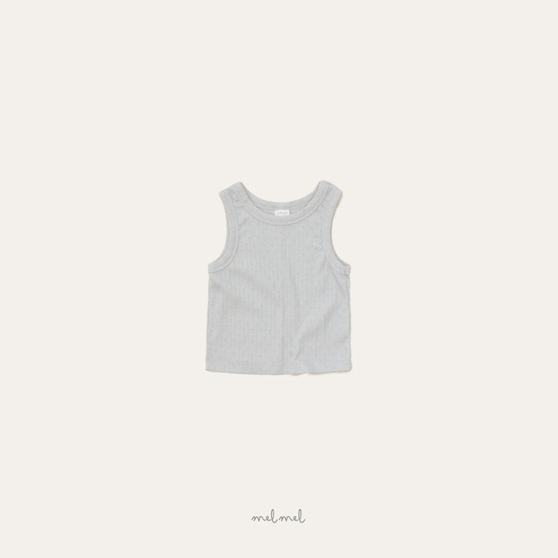 ［melmel］Stitch eyelet tank