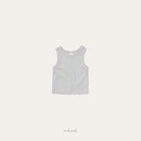 ［melmel］Stitch eyelet tank