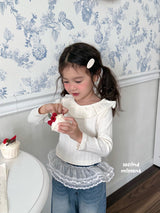 ［second moment］Frill collar rib tops