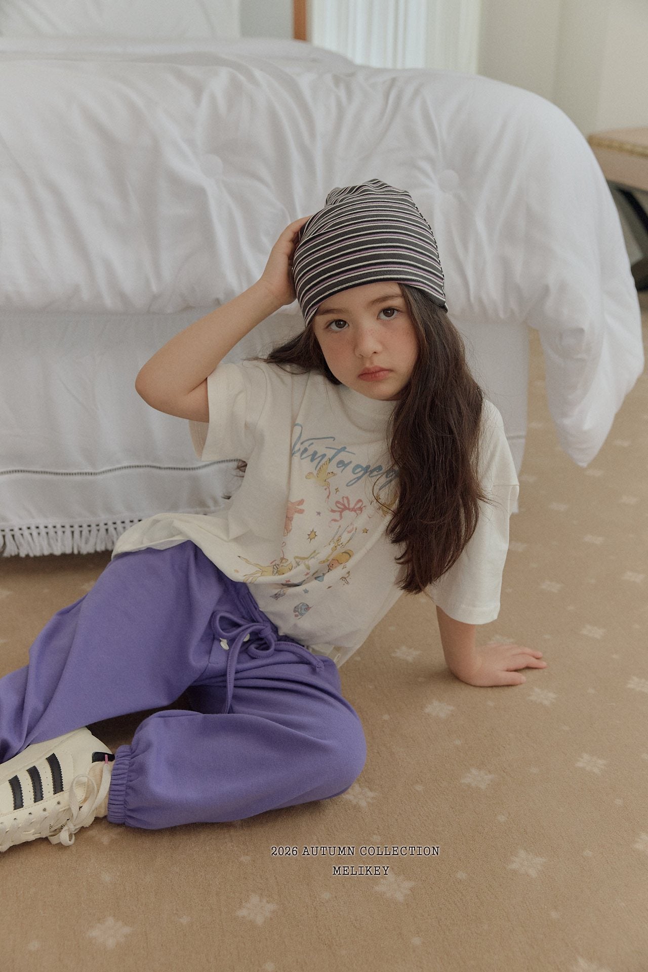 ［Melikey］Button color jogger pants