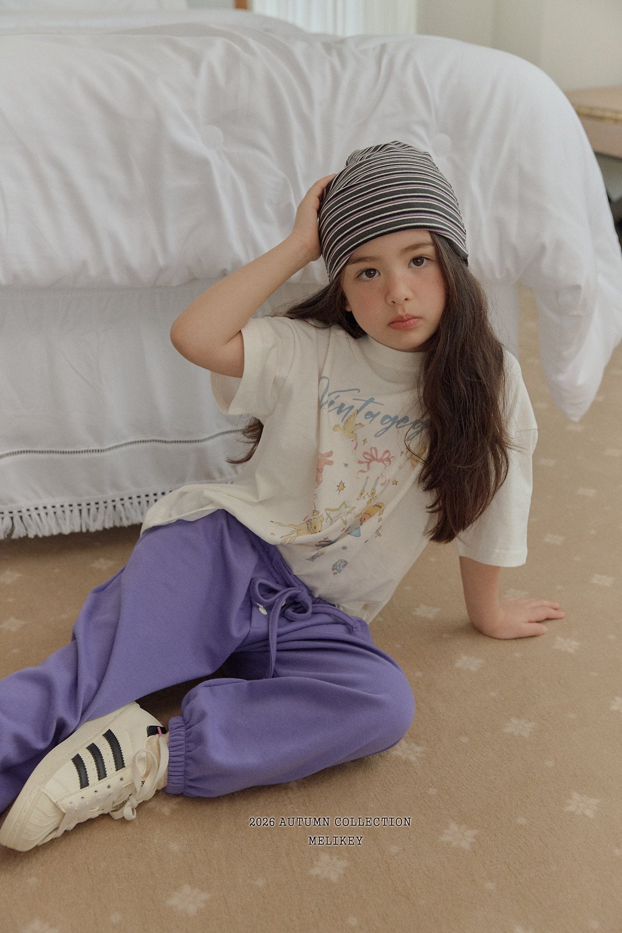 ［Melikey］Button color jogger pants