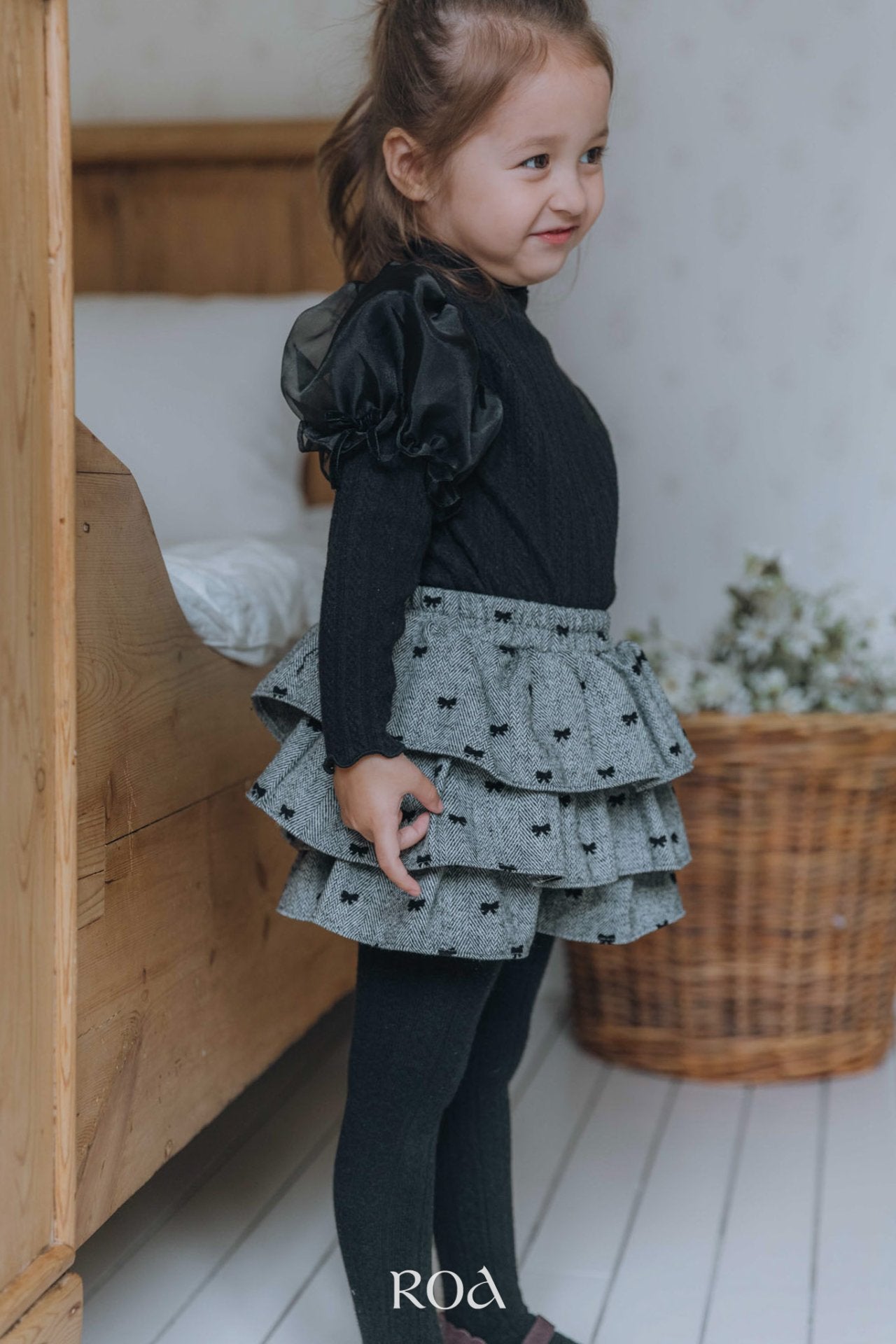 ［ROA］Chloe ribbon cancan pants