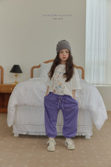 ［Melikey］Button color jogger pants