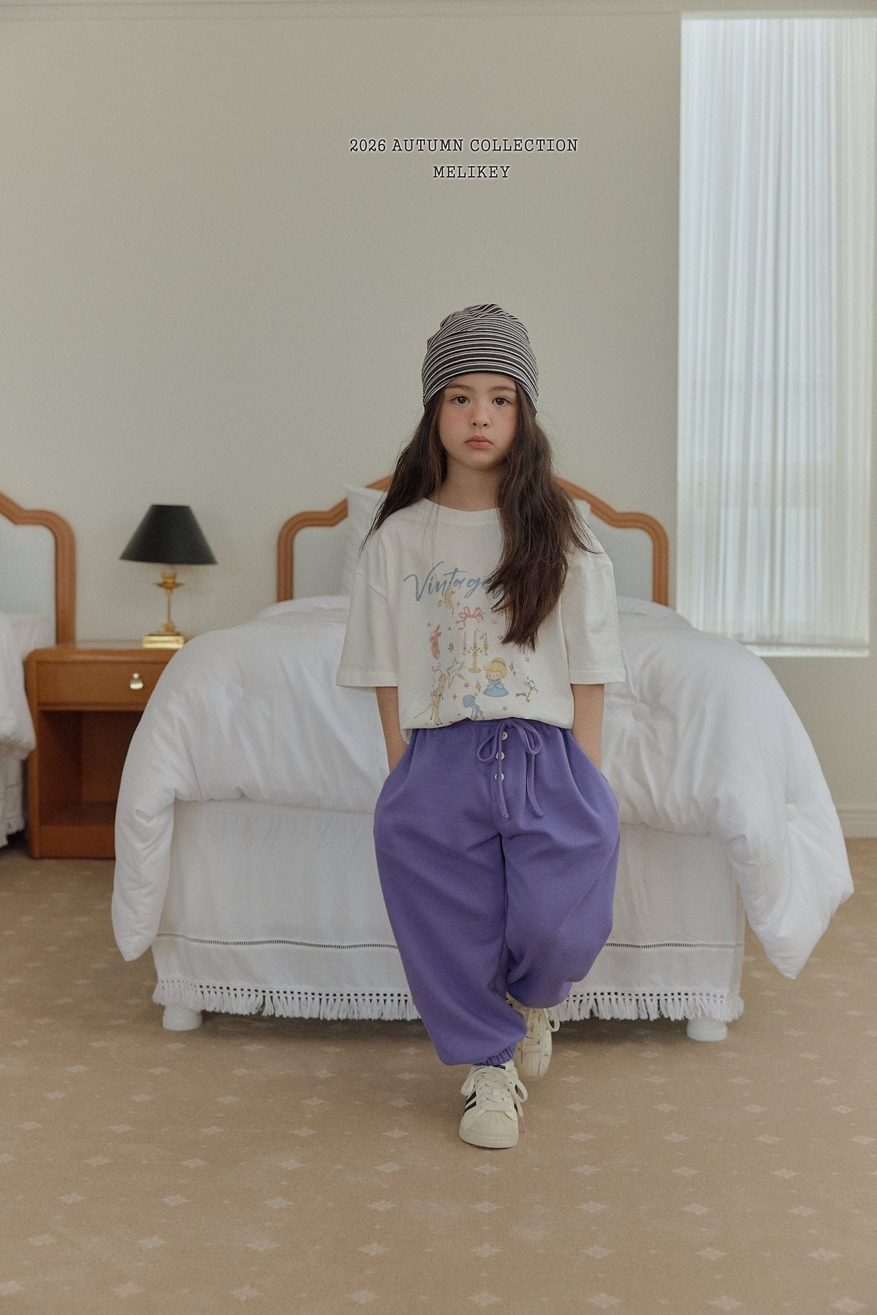 ［Melikey］Button color jogger pants
