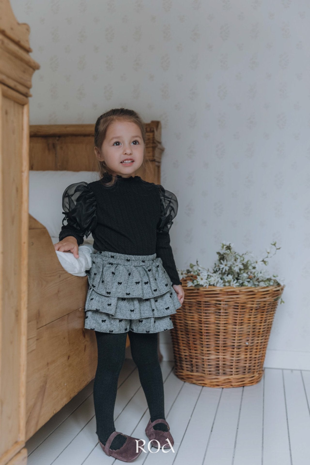 ［ROA］Chloe ribbon cancan pants