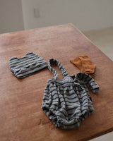 ［normalplay］Melody Stripe Suspender Bloomer