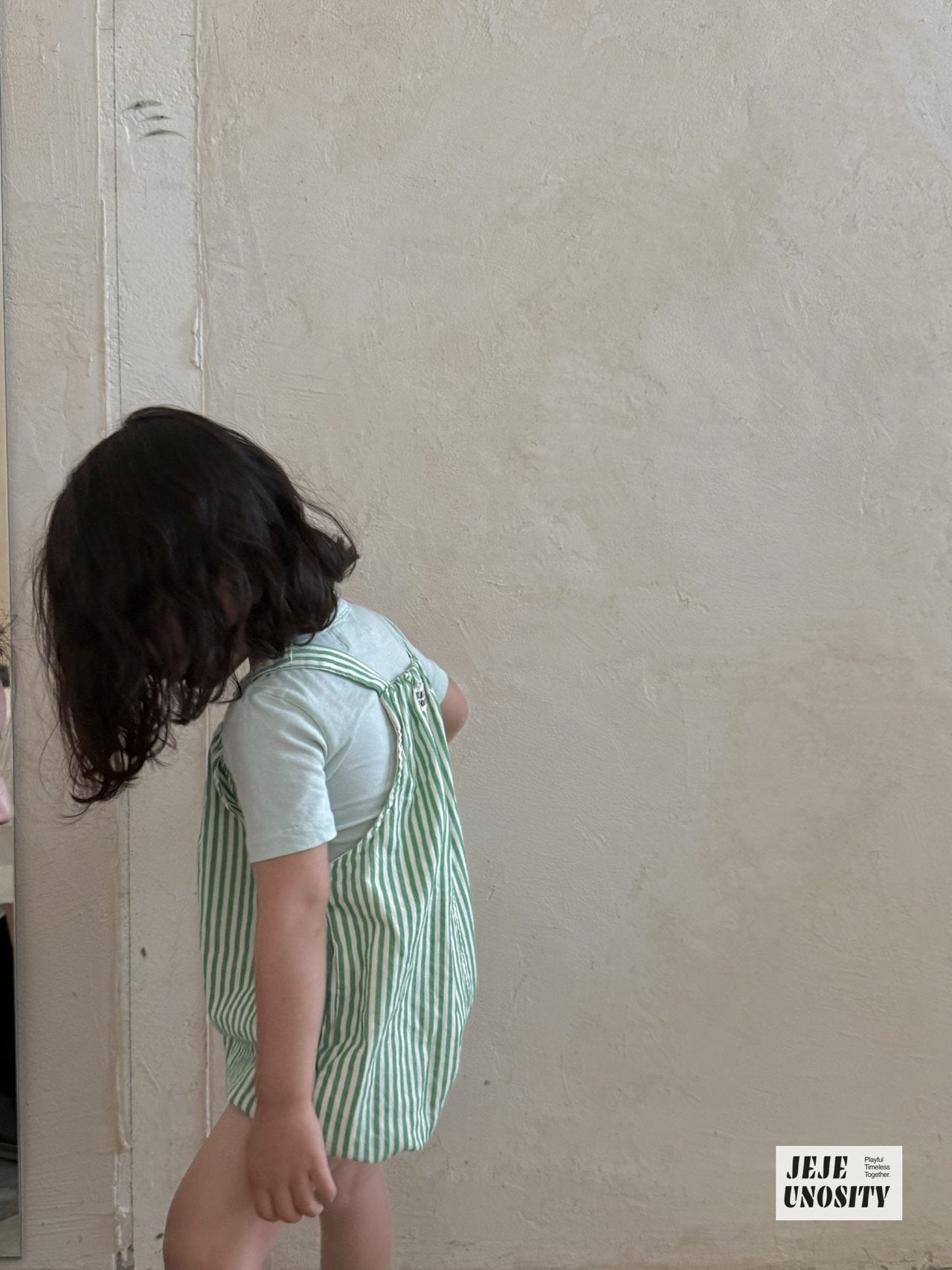 ［jejeunosity］Stripe overalls