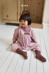 ［jujua］Stripe mellow tops