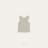 ［melmel］Stitch eyelet tank