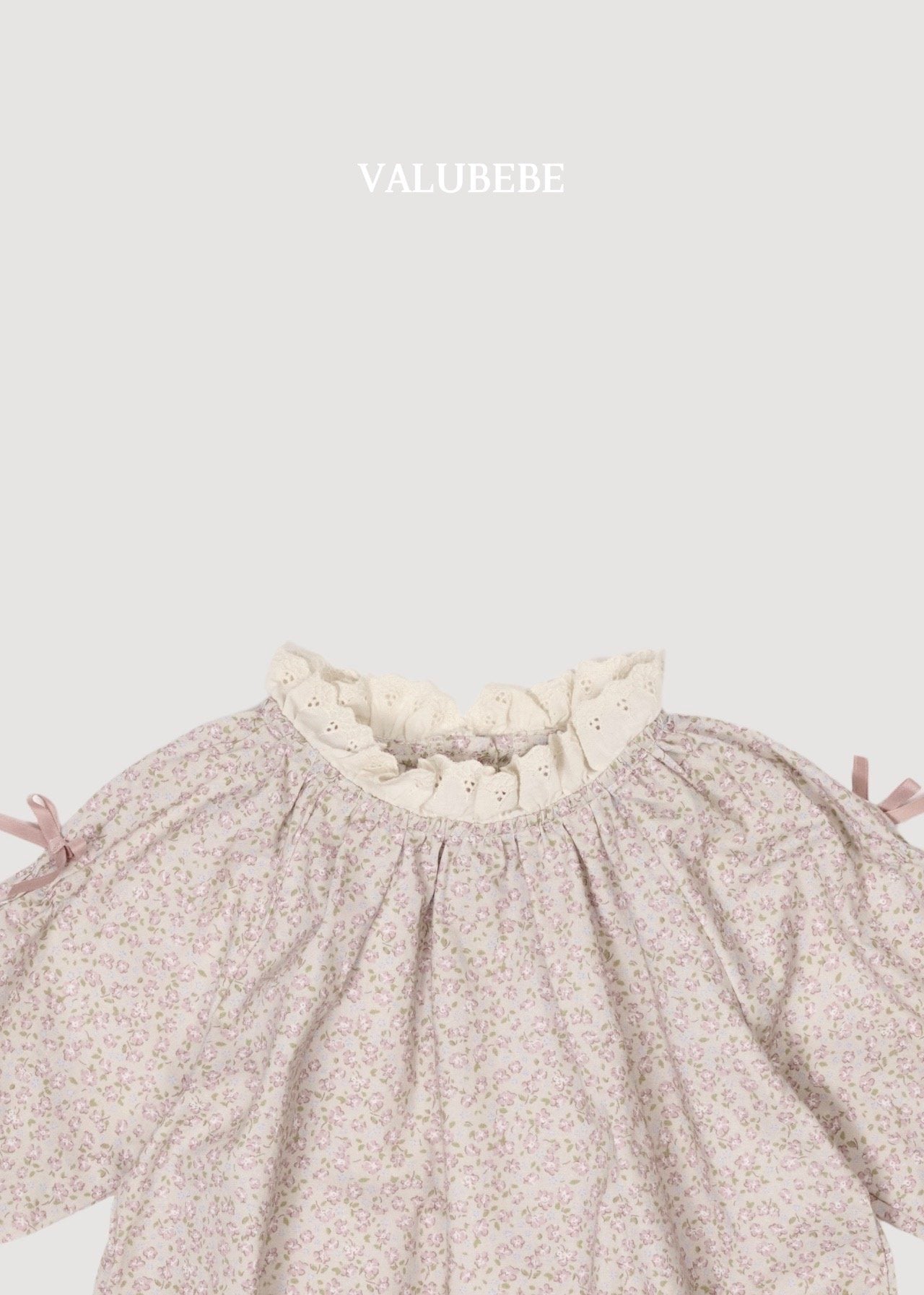 ［valubebe］Flower ribbon rompers
