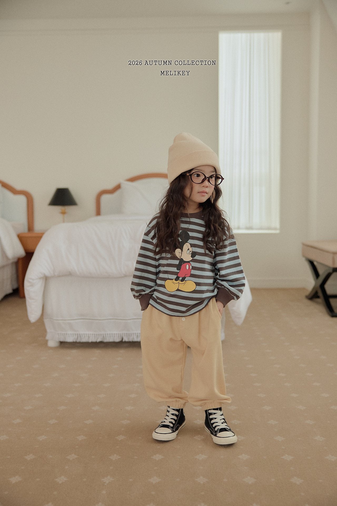 ［Melikey］Button color jogger pants
