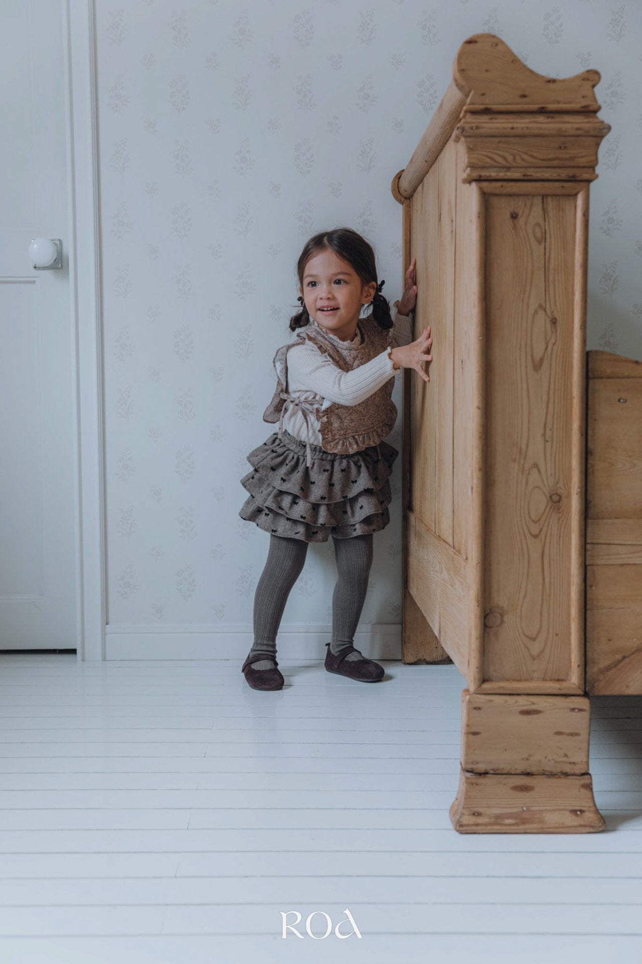 ［ROA］Chloe ribbon cancan pants